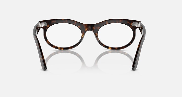 Ray-Ban Eyeglasses Unisex Wayfarer Oval Optics Prescription - Havana Frame Clear Lenses 50-22 Polarized