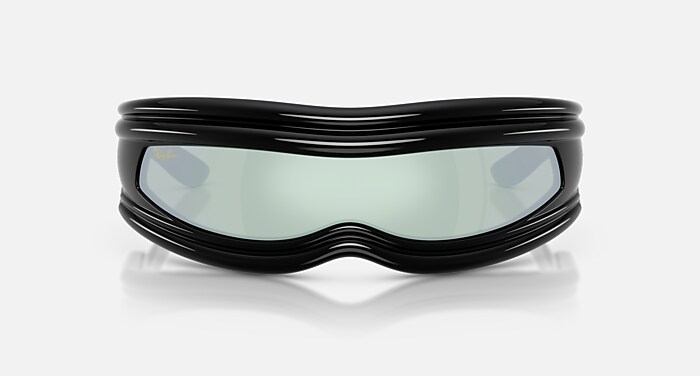 Ray-Ban Ultra Wrap 001 Next Generation Collection Sunglasses Black Frame Green Lenses 01-35