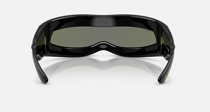 3House着用 ray ban ORB4335 Ray-Ban RB4335 S (58 - 17) with Blue lenses and Black frame