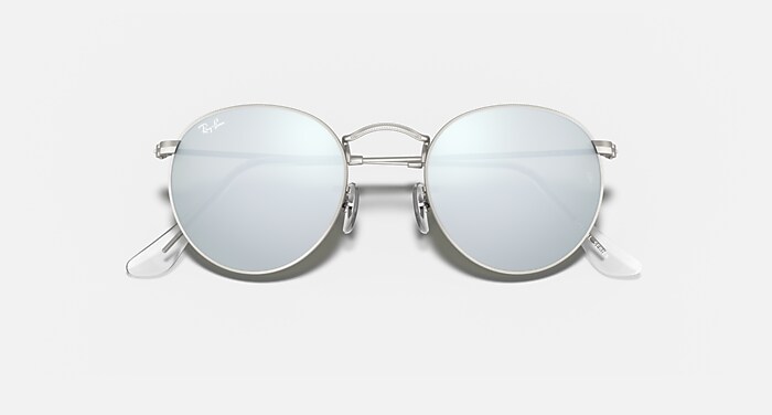 Rayban Round Flash Lenses Sunglasses ROUND FLASH LENSES Sunglasses in Gold and Brown - RB3447  main image 2