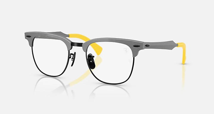 Ray-Ban 0RX3807VM RB3807VM OPTICS SCUDERIA FERRARI COLLECTION 哑光 黑色上点缀拉丝灰 OPTICAL_Quarter
