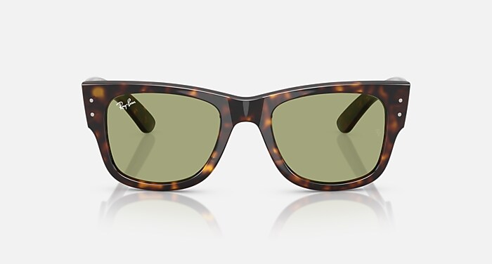 MEGA WAYFARER SUMMER CAPSULE Sunglasses in Havana and Bottle Green