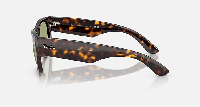 Ray-Ban Sunglasses Unisex Mega Wayfarer Summer Capsule - Havana Frame Green Lenses 51-21