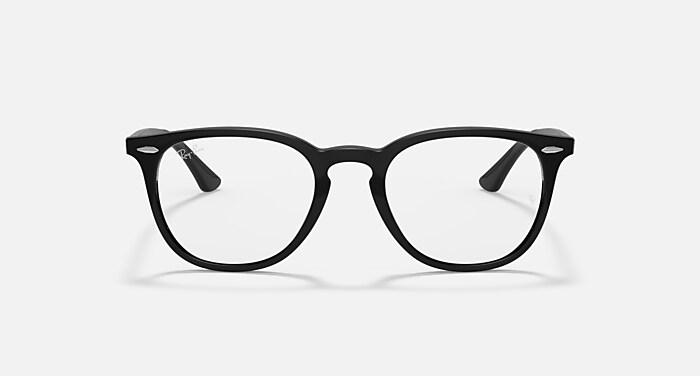 Ray-Ban Eyeglasses Unisex Rb7159 Optics Prescription - Black Frame Clear Lenses 52-20 Polarized