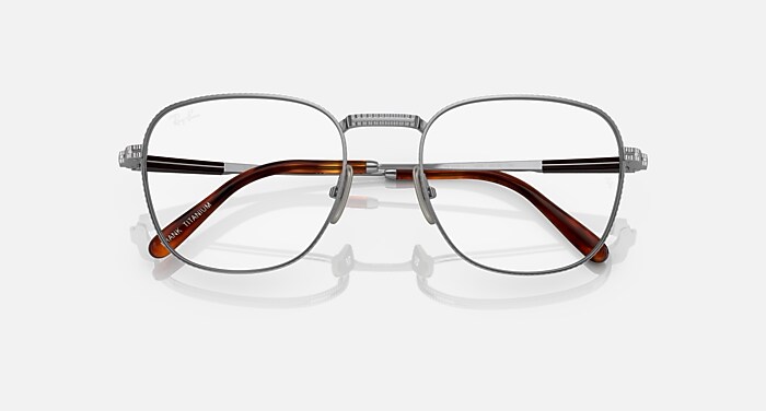 ★ ray2★ FRANK II TITANIUM OPTICS Eyeglasses with Silver Frame