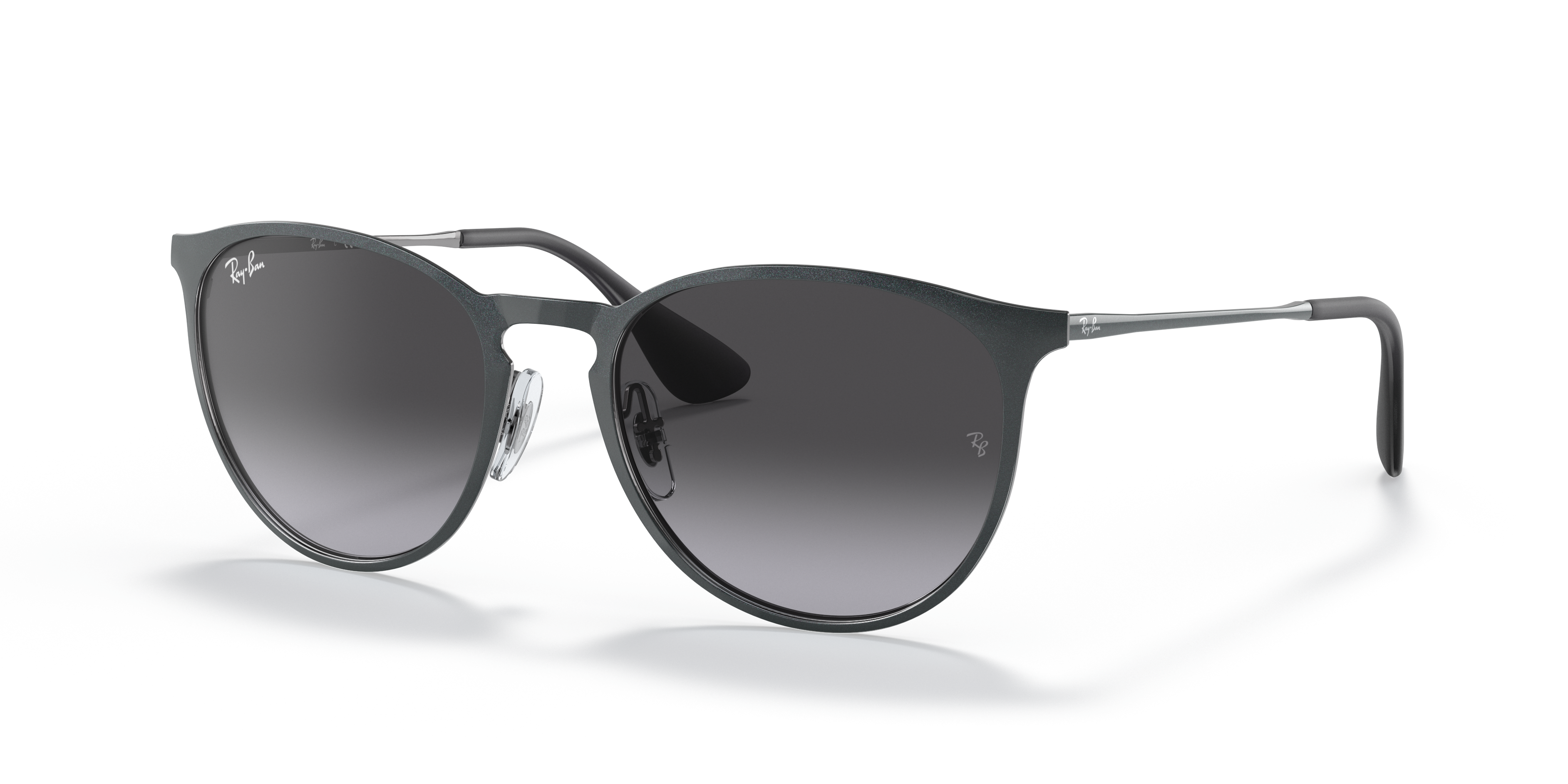 ERIKA METAL Polished Grey Frame Grey Gradient Lenses 54-19