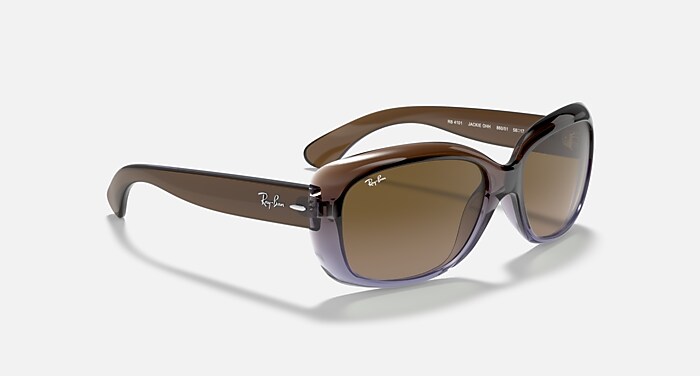 JACKIE OHH Sunglasses in Brown and Brown Gradient - RB4101  display picture 2