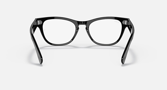 Ray-Ban Eyeglasses Unisex Laramie Optics Prescription - Black Frame Clear Lenses 54-20