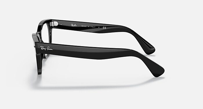 Ray-Ban Eyeglasses Unisex Laramie Optics Prescription - Black Frame Clear Lenses 54-20
