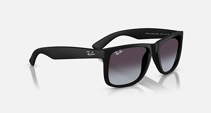 JUSTIN CLASSIC Sunglasses in Rubber Black and Dark Grey - RB4165