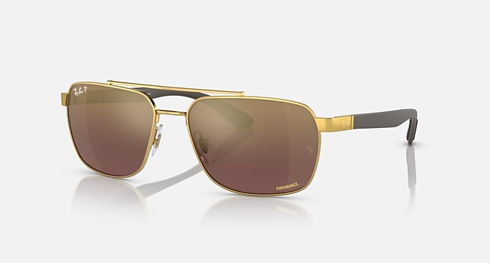 Gafas de Sol RB3701 en Oro Arista y Morado/Dorado RB3701 Ray