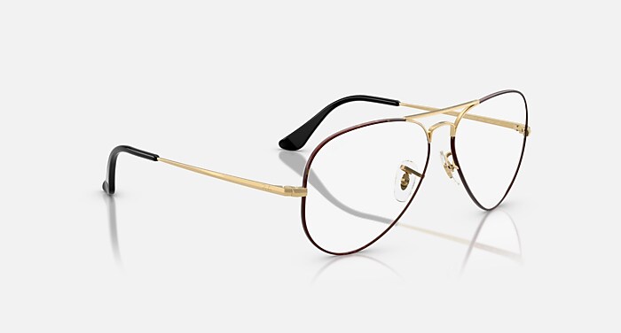 AVIATOR OPTICS Eyeglasses with Black On Arista Frame