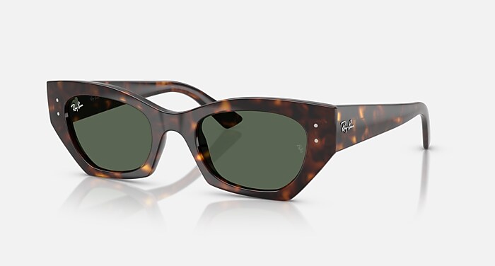 ZENA BIO-BASED Sunglasses in Havana and Dark Green - RB4430 | Ray