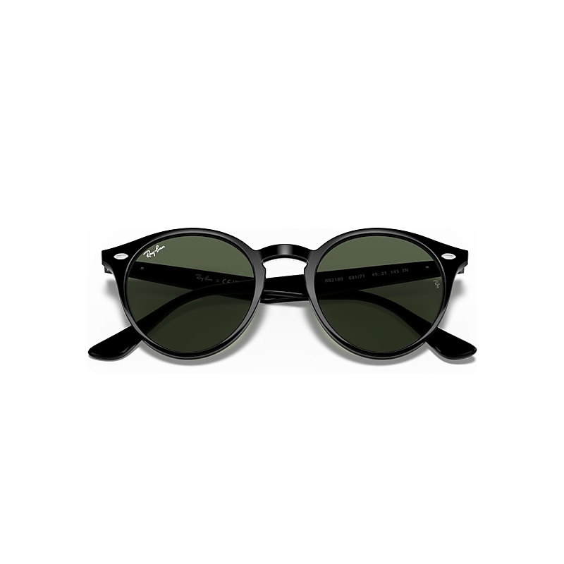 Ray-Ban Rb2180 Sunglasses Black Frame Green Lenses 51-21