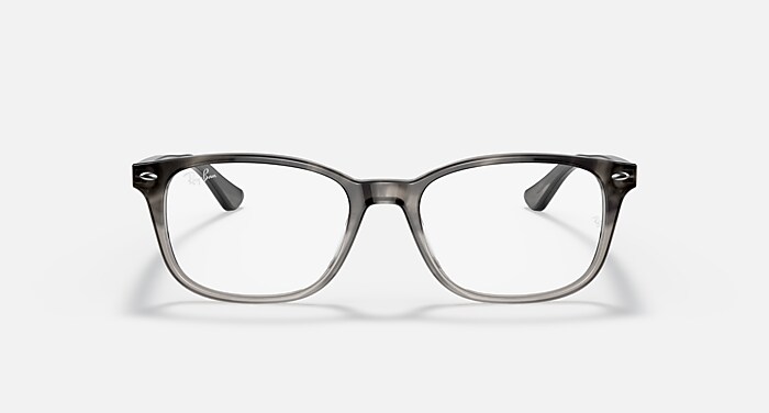 Ray-Ban Eyeglasses Unisex Rb5375 Optics Prescription - Havana Frame Clear Lenses 53-18