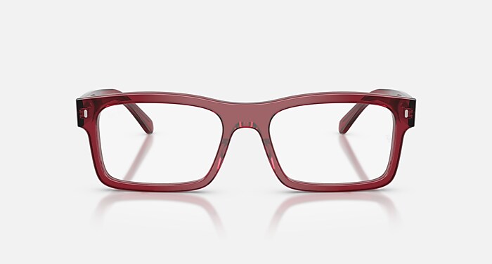 RB5435 OPTICS Eyeglasses with Transparent Bordeaux Frame  display picture 2