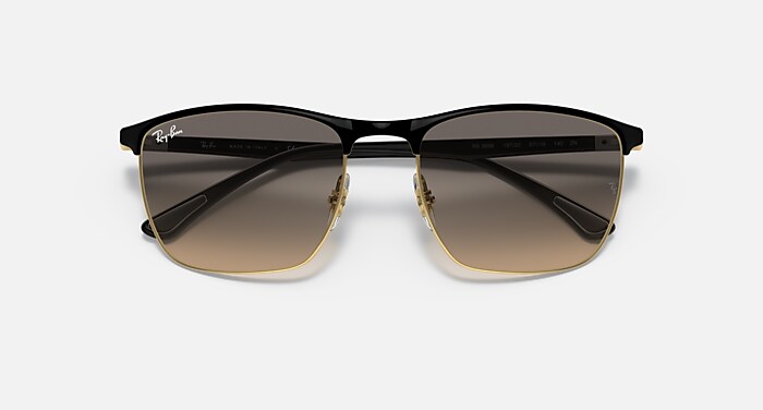 Ray-Ban Sunglasses Unisex Rb3686 - Black Frame Grey Lenses 57-19