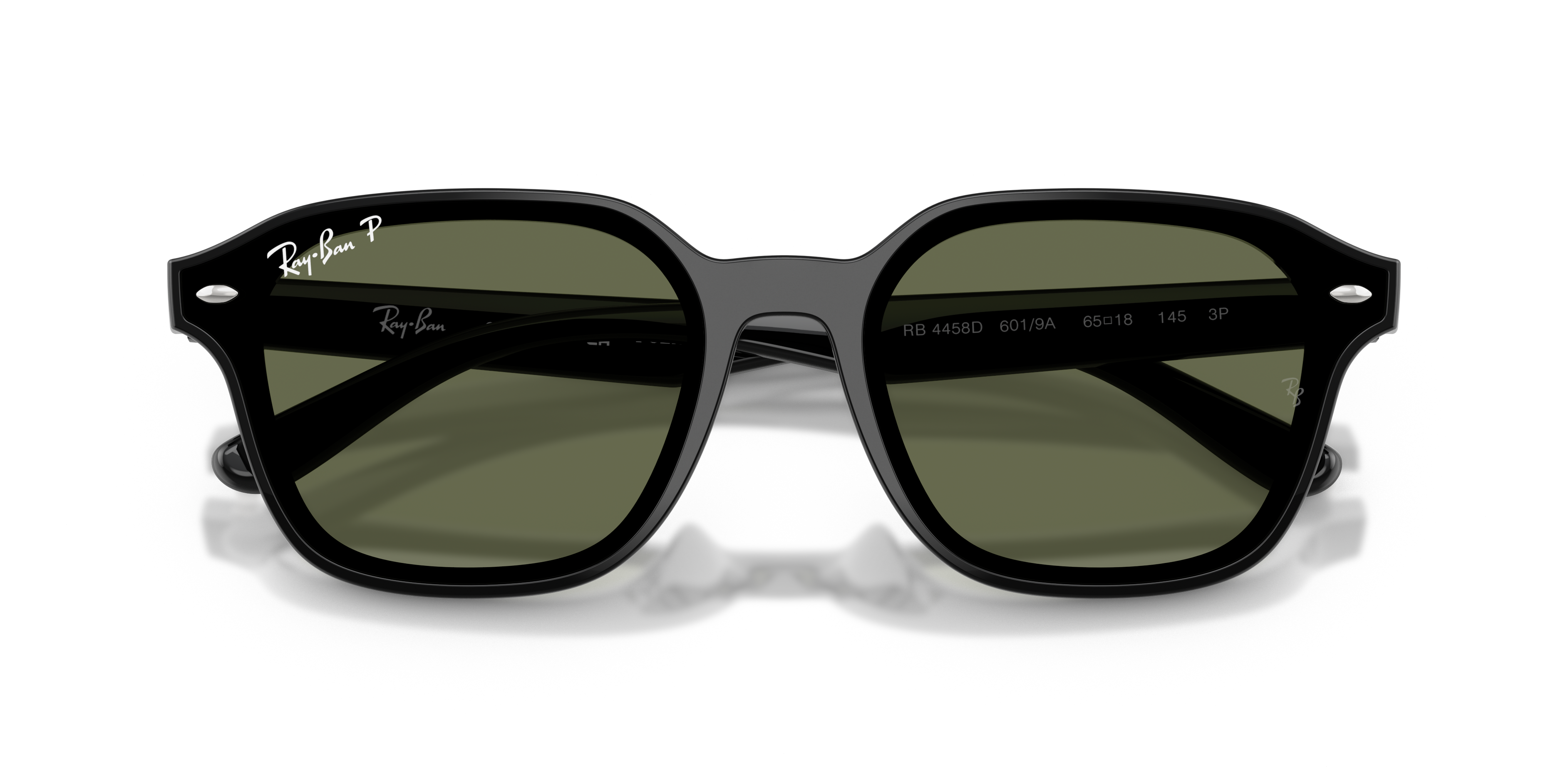RB4458D Sunglasses in Black and Dark Green Polar - RB4458D | Ray