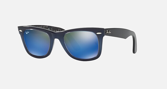 ORIGINAL WAYFARER PIXEL Sunglasses in Blue and Blue Mirror  display picture 1
