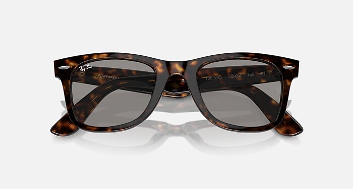 Ray-Ban Classic Gray Sunglasses with Brown Lenses Ray-Ban Havana Dark Grey 0RB2215-902B156 For Sale - EuroOptic main image 3