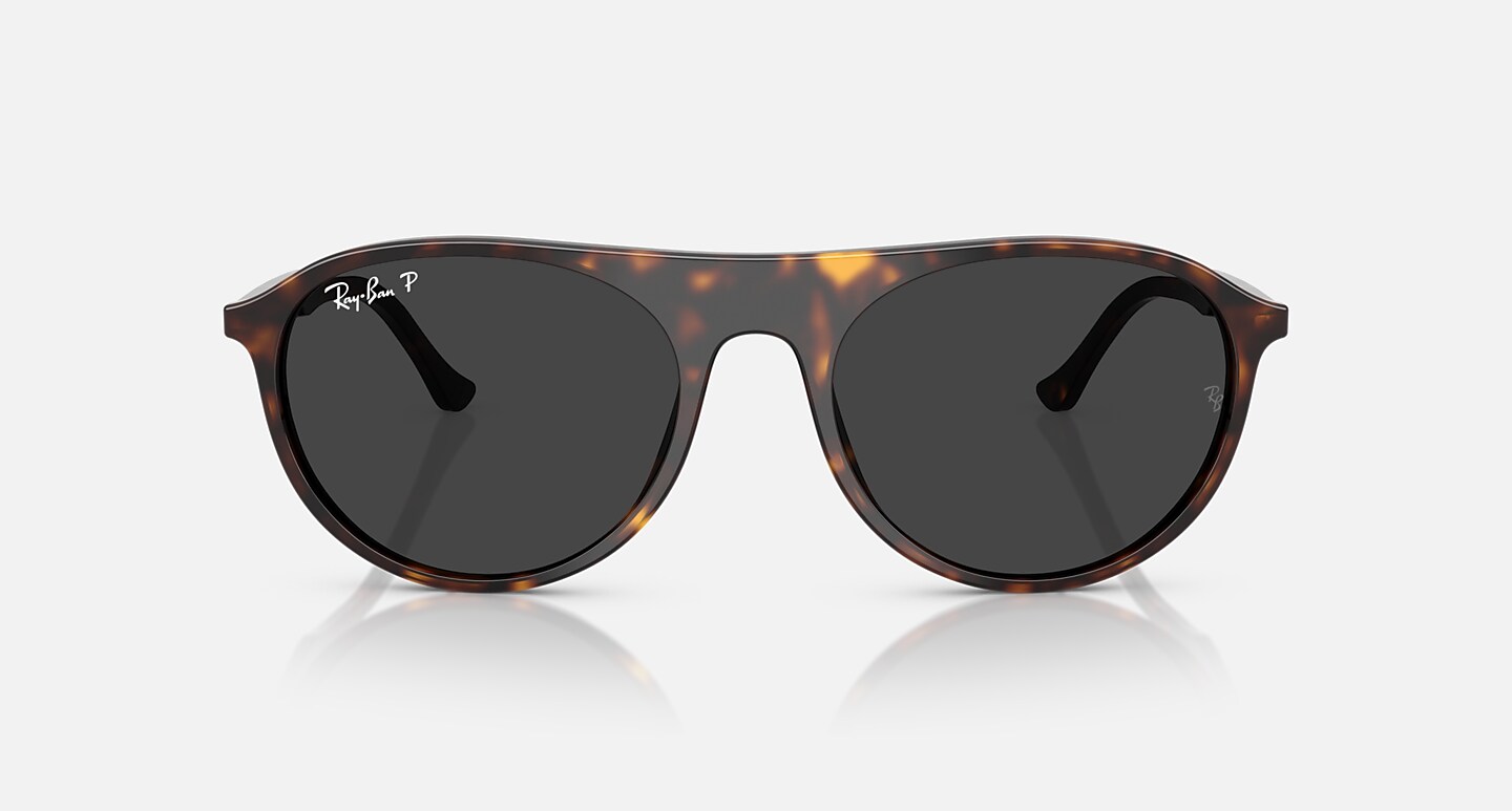 Ray-Ban Sunglasses Unisex Rb2215 - Havana Frame Black Lenses 59-20 Polarized