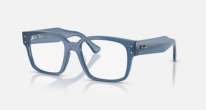 Rayban blue see through lens CHAD OPTICS BIO-BASED Eyeglasses with Transparent Dark Blue  main image 4