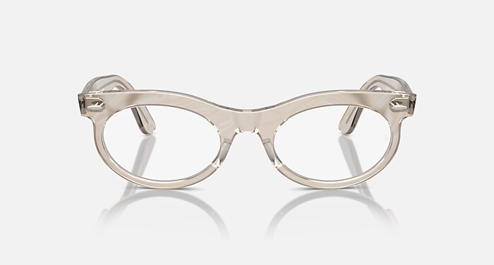 WAYFARER OVAL OPTICS CHANGE Eyeglasses with Photo Waves Grey Frame