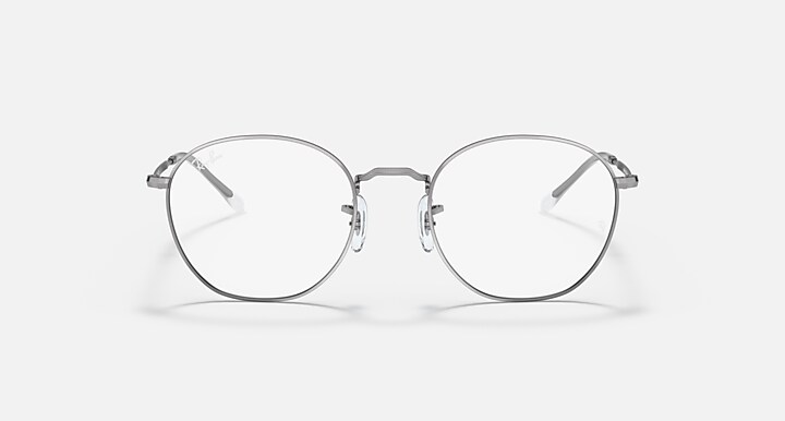 Ray-Ban Eyeglasses Unisex Rob Optics Prescription - Gunmetal Frame Clear Lenses 52-20 Polarized