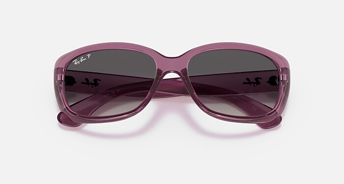 JACKIE OHH TRANSPARENT Sunglasses in Transparent Violet and  display picture 3