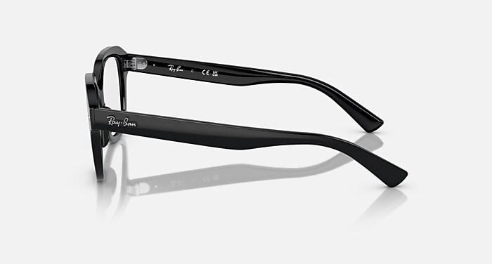 Ray-Ban Eyeglasses Unisex Erik Optics Prescription - Black Frame Clear Lenses 51-19 Polarized