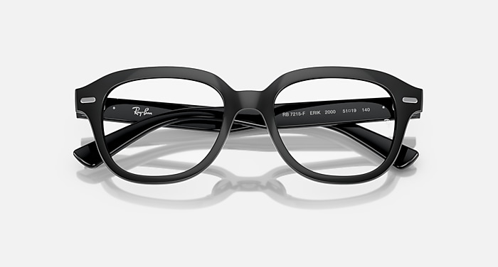 Ray-Ban Eyeglasses Unisex Erik Optics Prescription - Black Frame Clear Lenses 51-19 Polarized