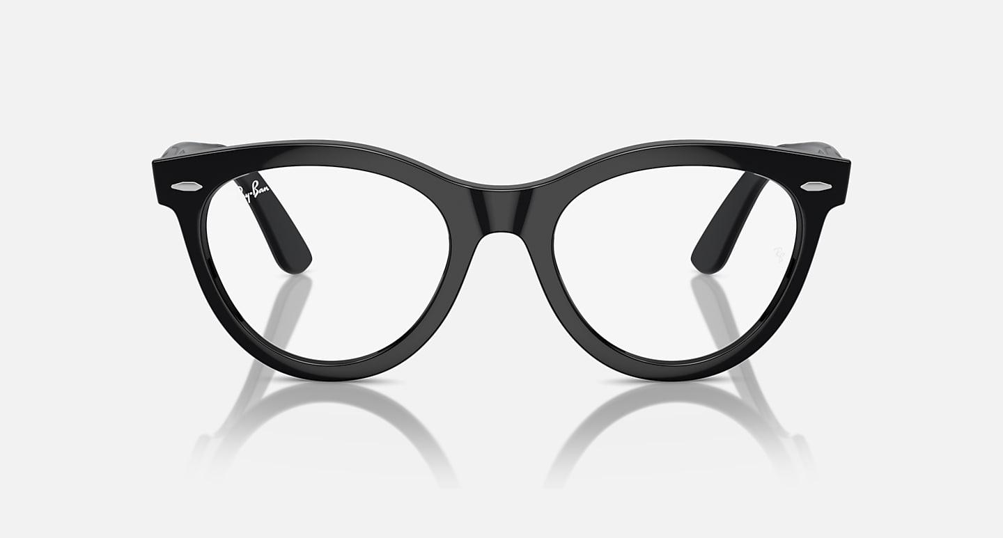 Ray-Ban Eyeglasses Unisex Wayfarer Way Optics Prescription - Black Frame Clear Lenses 51-21 Polarized