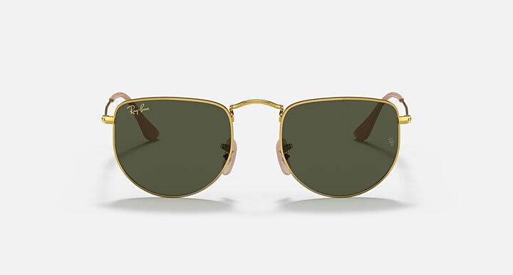 Ray-Ban Sunglasses Unisex Elon - Gold Frame Green Lenses 47-20