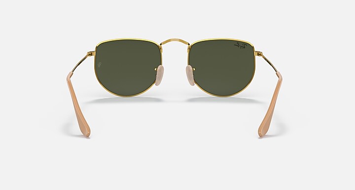 Ray-Ban Sunglasses Unisex Elon - Gold Frame Green Lenses 47-20