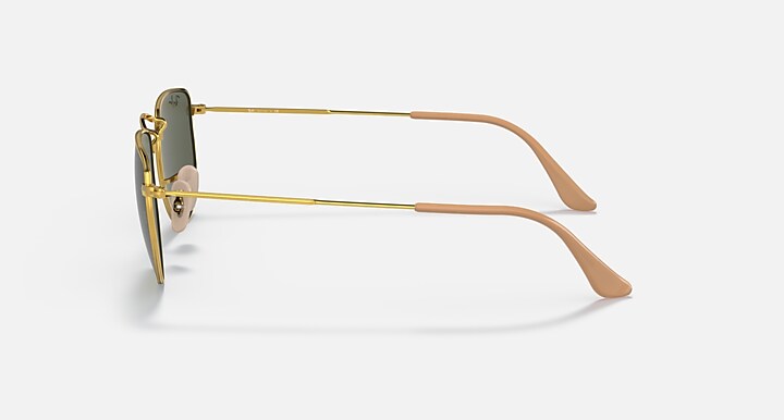 Ray-Ban Sunglasses Unisex Elon - Gold Frame Green Lenses 47-20