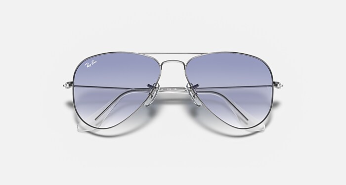 AVIATOR KIDS Sunglasses in Silver and Clear Gradient Light