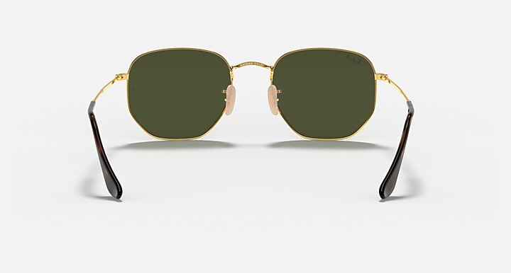 Ray-Ban 0RB3548N HEXAGONAL FLAT LENSES 抛光 Arista 金 SUN_Back