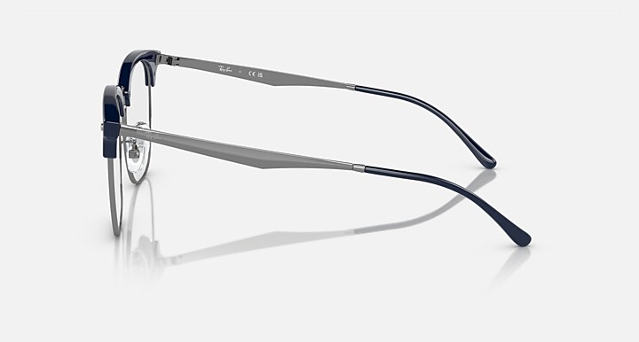 Ray-Ban 0RX7318D RB7318D OPTICS 抛光 蓝色搭枪管灰色 OPTICAL_Lateral