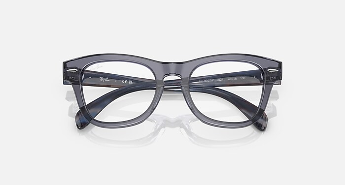 Ray-Ban Eyeglasses Children Rb9707v Optics Kids Prescription - Black Frame Clear Lenses 46-18 Polarized