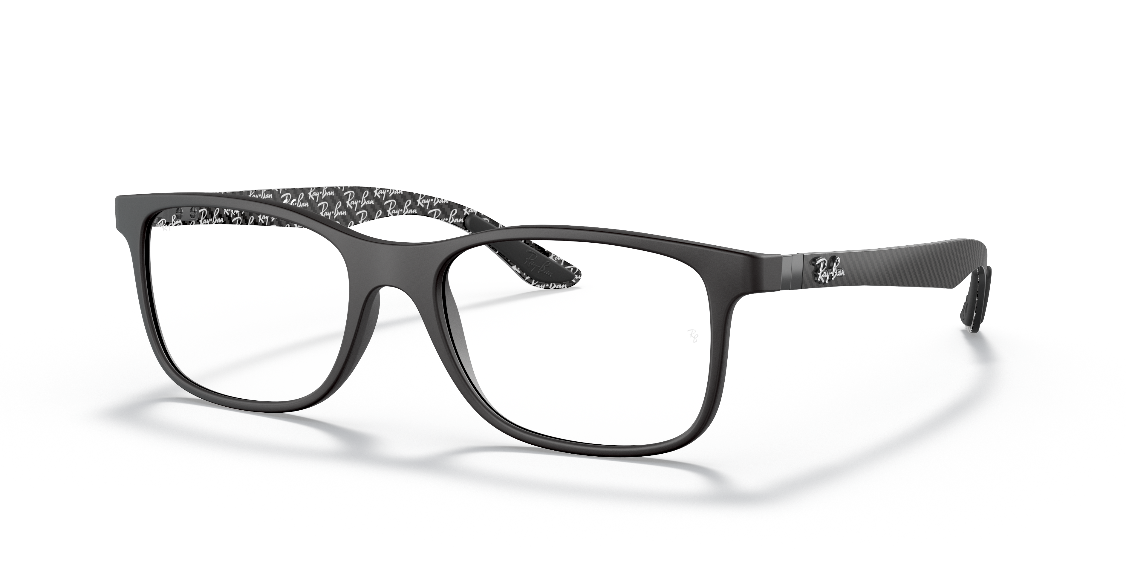 RB8903 OPTICS Matte Black Frame Clear Lenses 53-18