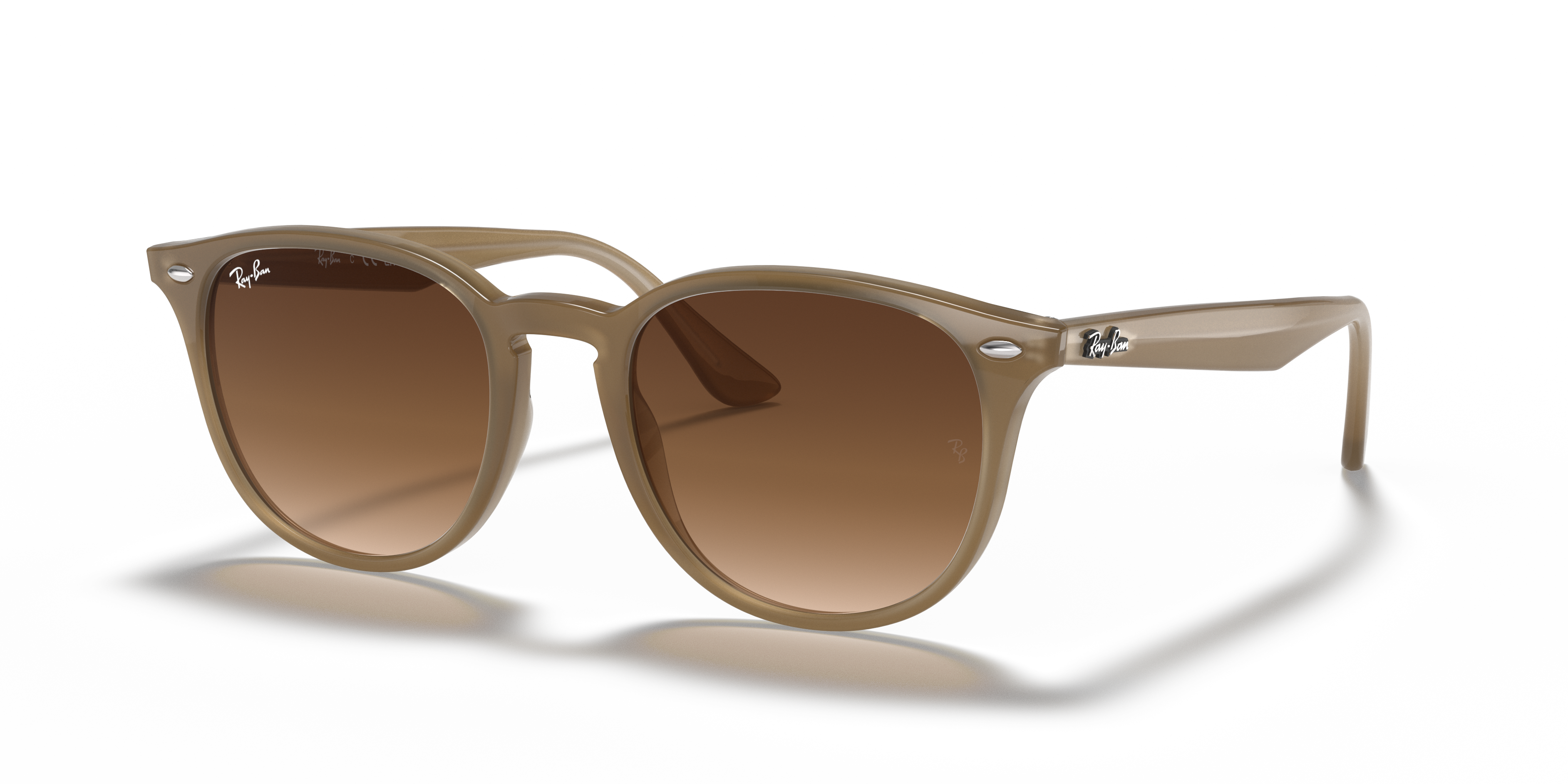 RB4259 Polished Beige Frame Brown Gradient Lenses 53-20