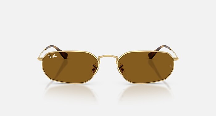 NEW Ray-Ban Gold Frame Sunglasses with Brown Lenses ✨ Ray-Ban RB3774D L (55 - 19) with Brown lenses and Gold frame  main image 3