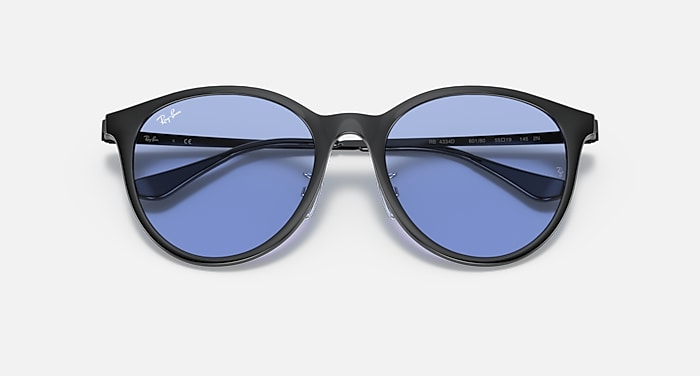 Ray-Ban Sunglasses Unisex Rb4334d - Grey Frame Green Lenses 55-19