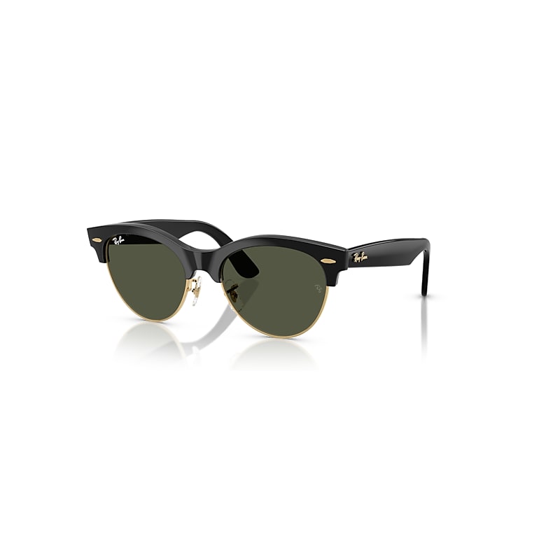 Ray-Ban Sunglasses Unisex Clubmaster Way - Black Frame Green Lenses 54-19