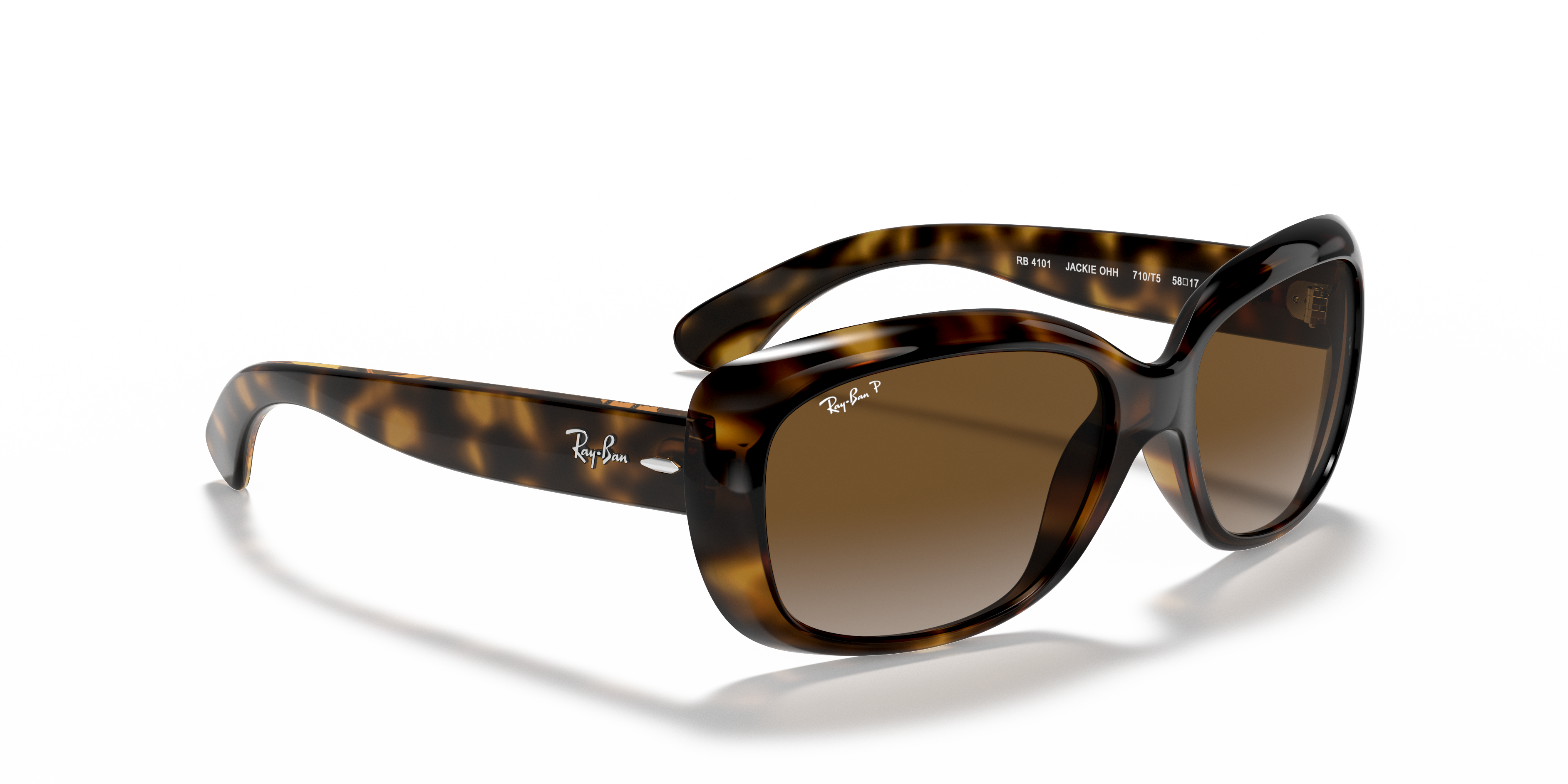 小物 RAYBAN JACKIE OHH Sunglasses in Light Havana and Brown - RB4101