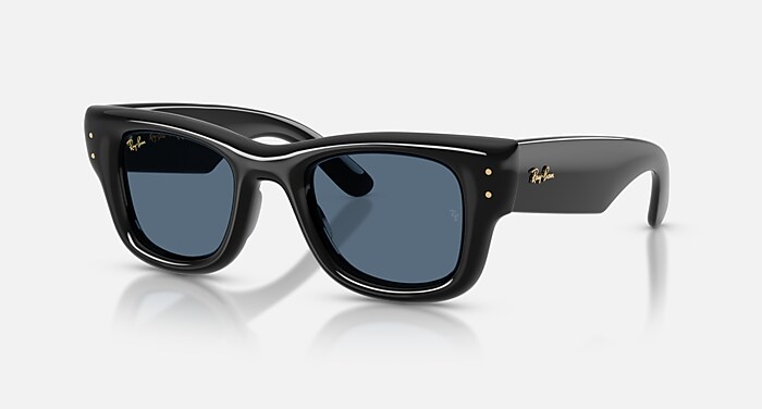 WAYFARER PUFFER Sunglasses in Black and Dark Blue - RB4940  display picture 3