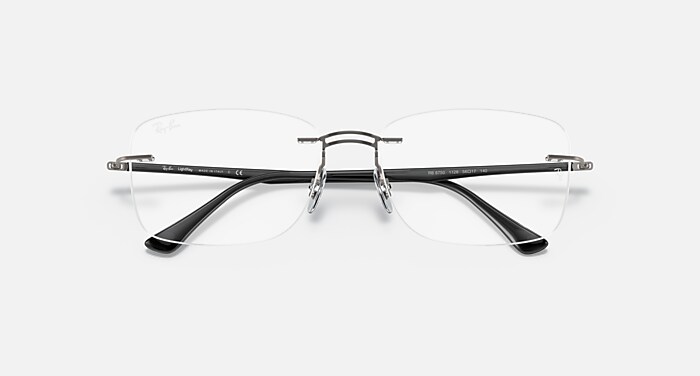 RB8750 OPTICS Eyeglasses with Gunmetal Frame - RB8750 | Ray-Ban® display picture 2