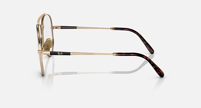 AVIATOR II TITANIUM OPTICS Eyeglasses with Arista Gold Frame