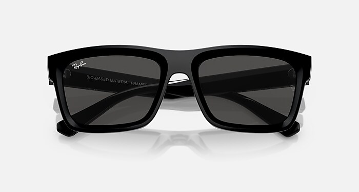 Ray-Ban Sunglasses Warren Bio-based Black Frame Grey Lenses