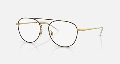 RB3589 TRANSITIONS® Sunglasses in Brown On Gold and Clear/Green 